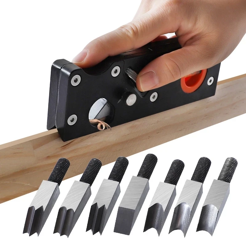 

Woodworking Tools Manual Chamfer Plane Carpentry Plane with Woodworking Blade Edge Corner Trimming Woodwork Corner Plane