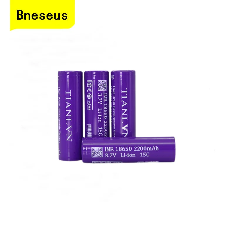 

18650 Battery 2200mAh 3.7V Power 15C Lithium Lon Battery For Power Bank Flashlight Tool Toy 18650 Rechargeable Lithium Batteries