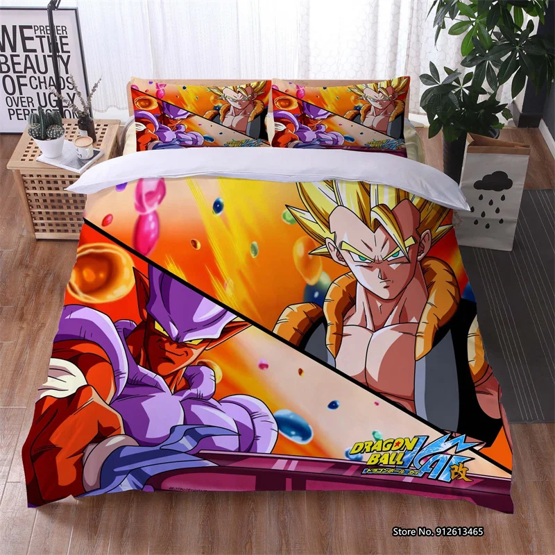 

Japanese Anime Dragon Ball Design Pattern 3d Digital Printing Bedroom Decoration Quilt Cover Pillow Case Home Textile