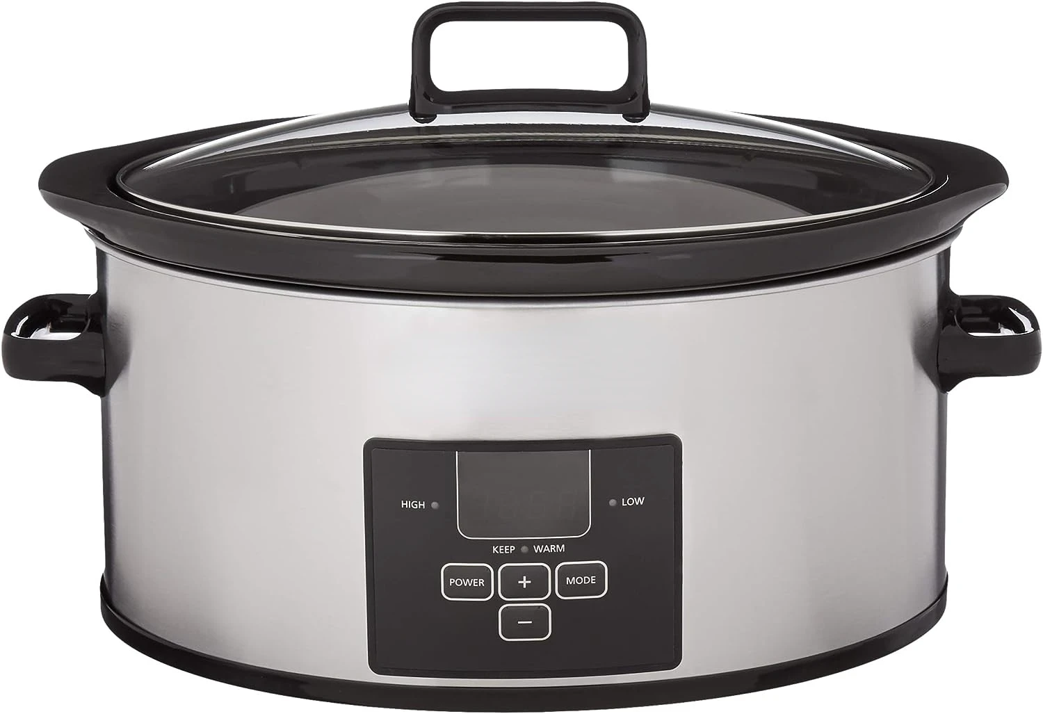 

6 Quart and Split 2.5 Quart Double Slow Cooker and Food Warmer, Programmable Slow Cooker with Timer, Stainless Steel