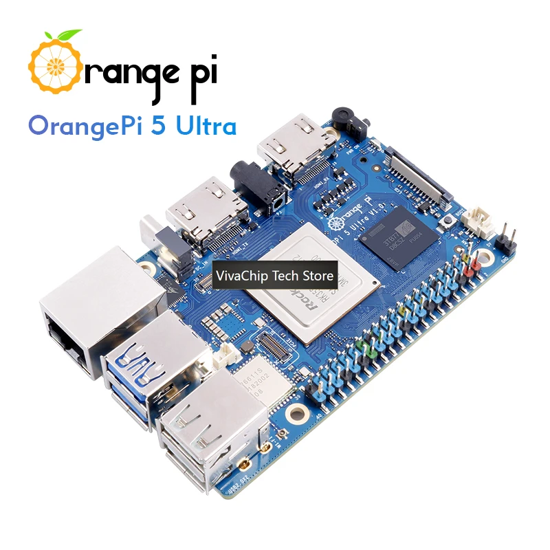 Плата для разработки VivaChip TechOrange Pi 5 Ultra с 16 ГБ LPDDR5 ОЗУ, RK3588 Rockchip, Wi-Fi 6E+BT5.3, портами M.2 и HDMI, аналог OPi5 Ultra (art.: 3920da422f42e) - 3920da422f42e