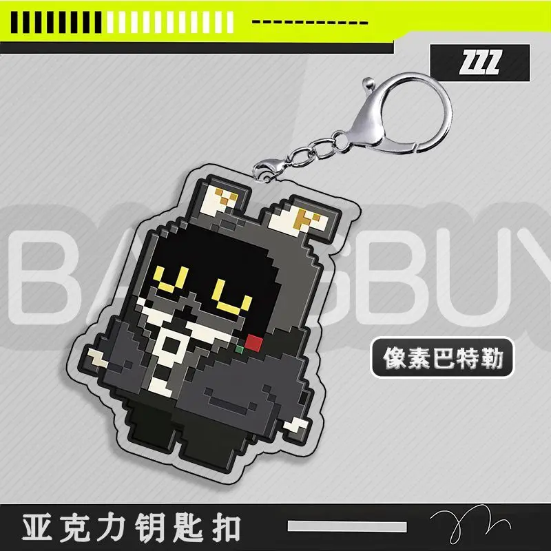 Новинка брелок Zenless Zone Zero pixel аниме с подвеской Эллен Джо хошими миби Аби фон