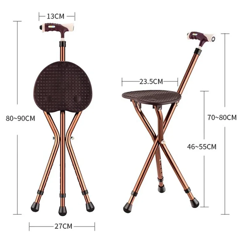 Сверхлегкий туристический табурет из алюминиевого сплава твердый складной