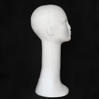 glass foam female human head long neck mannequin wig hat glasses display stand model