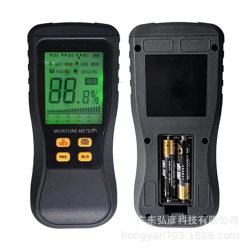 Неразрушающий индукционный гигрометр по дереву тестер содержания влажности на