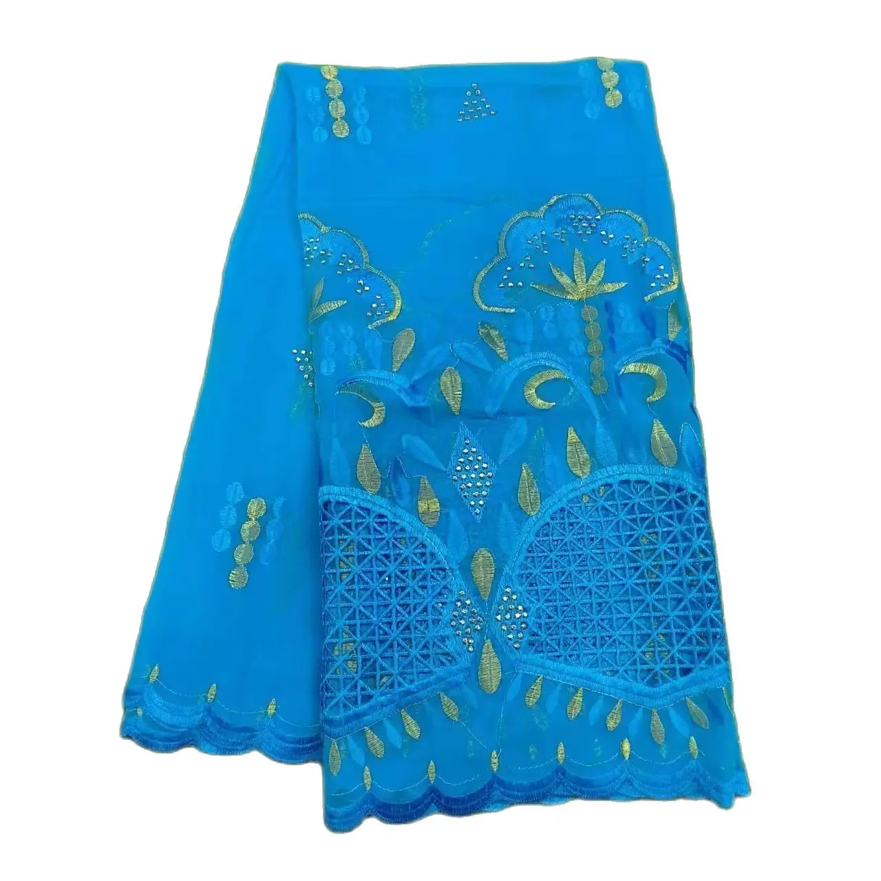 2023 Muslim Ramadan Hijab Femme Musulman Foulard Hijabs For Woman African Islam Dubai Chiffon Embroider Scarf 200*100 Shawls