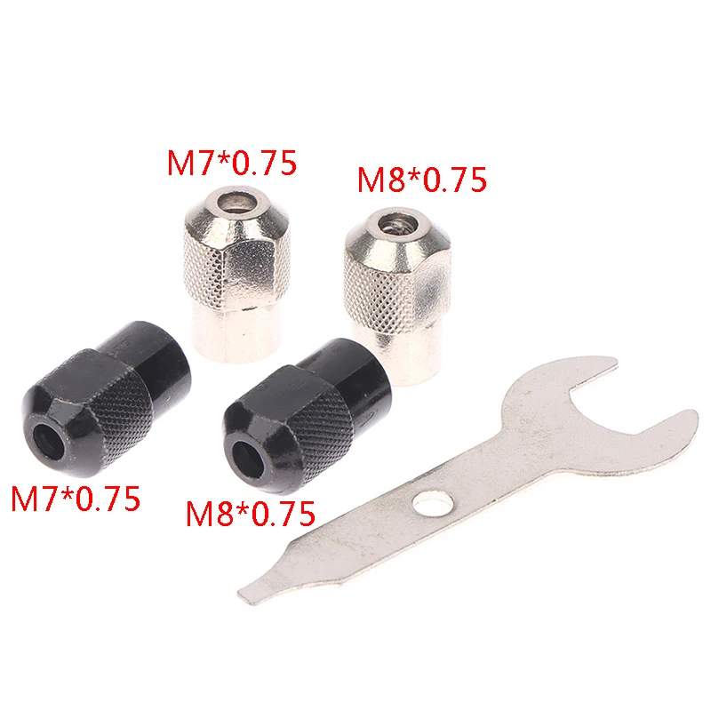 

5pcs/set M7 M8x0.75 Electric Chuck Rotary Tool Accessories Multi Chuck With Wrench Keyless Faster Bit Swaps Dremel Rotary Tools