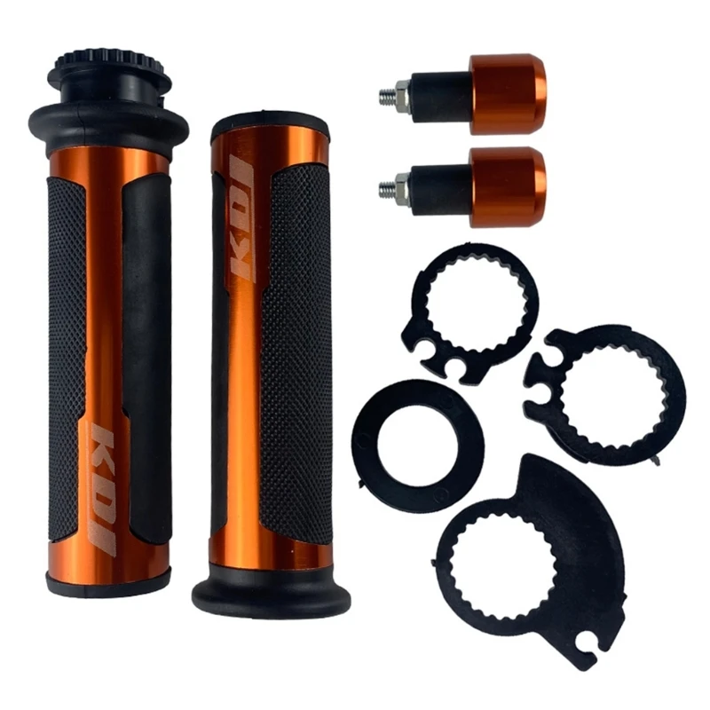 

1 Set Motorbike Handlebar Grips Aluminum Rubber Hand Grips Universal Antiskid Handlebars Hand Grips Rubber Gel Drop Shipping