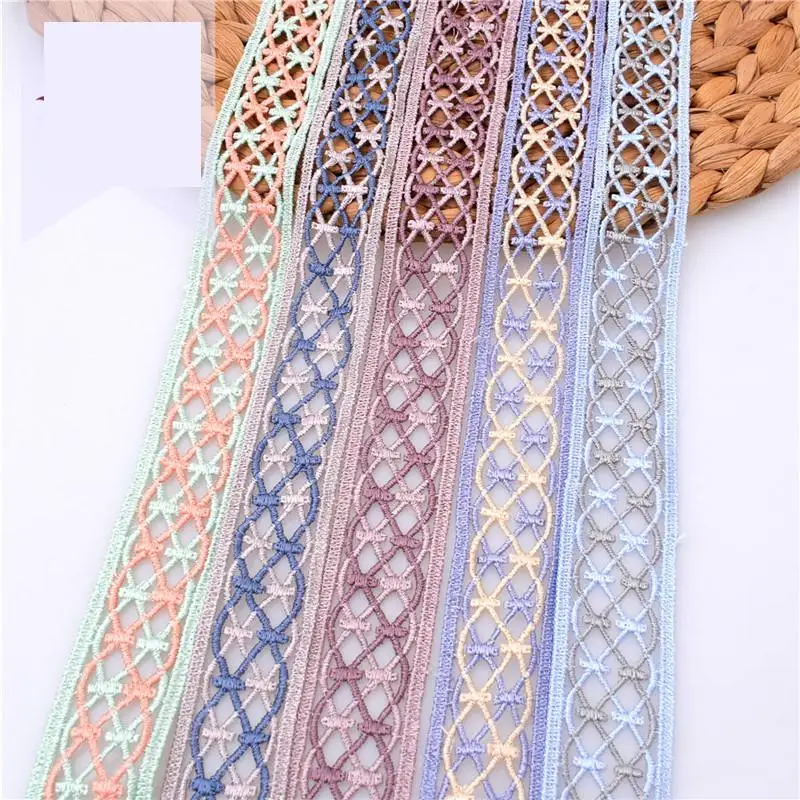 

80 ярдов/партия, Цветочная вышитая кружевная ткань