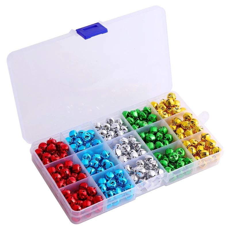 

300 Pieces Craft Bells Jingle Bell Bulk for Christmas Home Party and Pet Decor