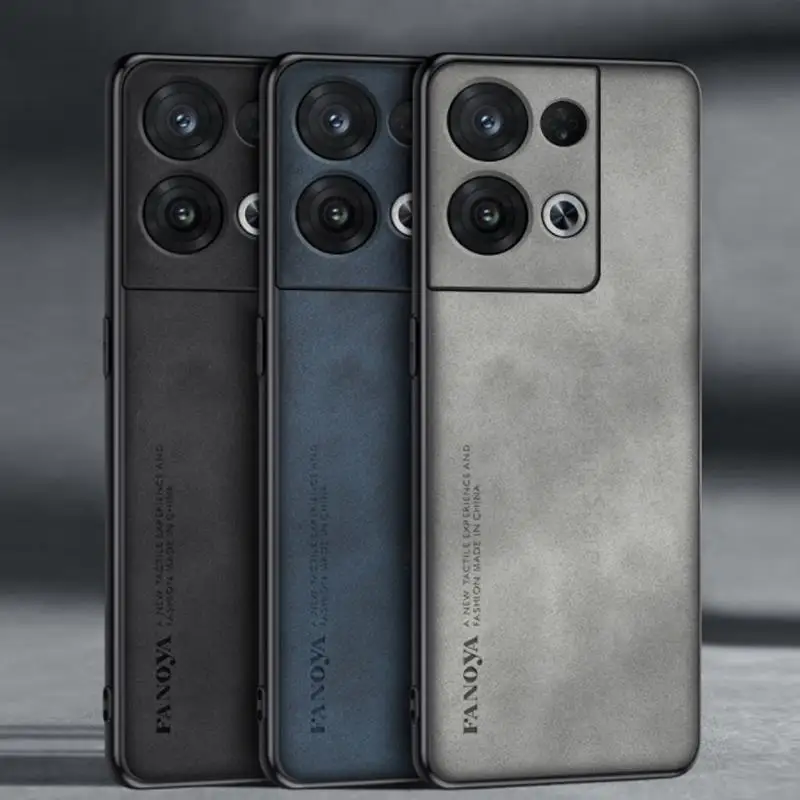 

For Oppo Reno8 Pro Plus 5G Sheepskin Matte Leather Phone Case For Reno8 Pro Ultra Slim Silicone Bumper Phone Cover For Reno 8 5G