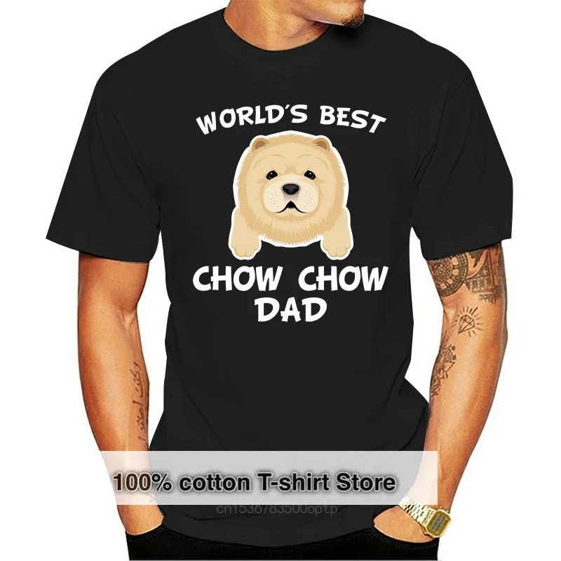 

Футболка Chow для папы-World'S лучшая футболка Chow для хозяина собаки, новинка, забавная футболка унисекс
