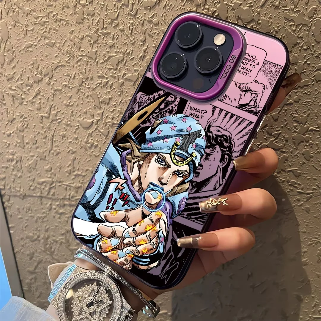 Фото Чехол для телефона Jojos Bizarre Adventure SBR для iPhone 17 Air 16 e 15 14 13 12 11 Pro Max Plus Mini SE 2020 2022, противоударный бампер №2