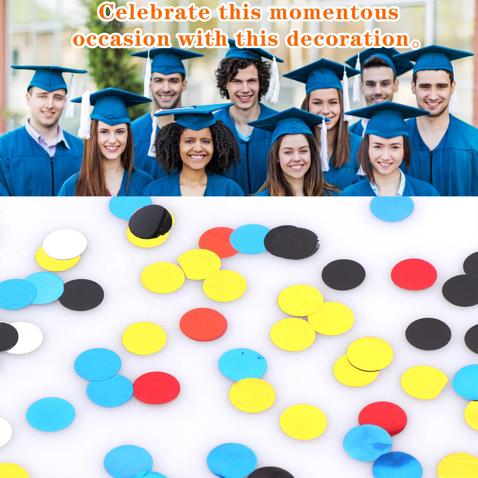 

Confetti Mix Color for wedding birthday party decoration round Tissue for clear balloons Graduation Decorations