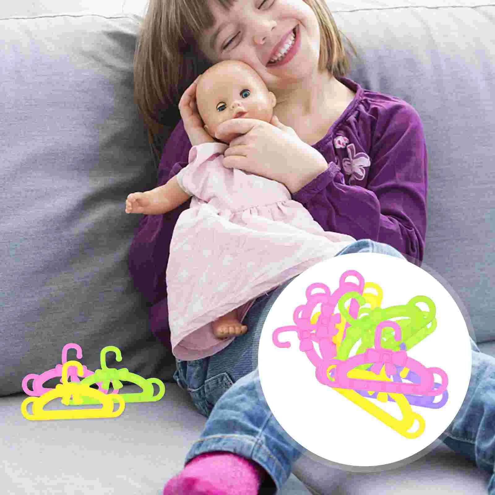 

Hanger Clothes Mini Hangers Dress Accessories Coat Holder Housecloset Gown Hangingminiature Furniture Organizer