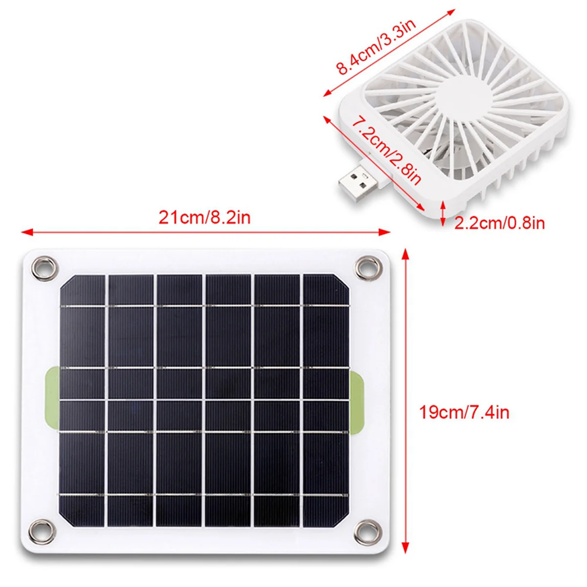 2X10 Вт USB монокристаллический кремниевый солнечный автомобильный вытяжной