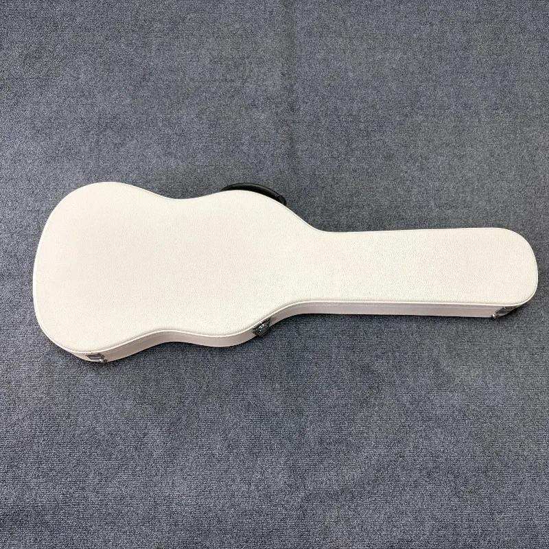 Фото Чехол для электрогитары Pure White, кожаный, матовый, портативный, с мягкой подкладкой, жесткий кейс для гитар ST, TE, PRS, ESP, аксессуары для музыкальных инструментов №1