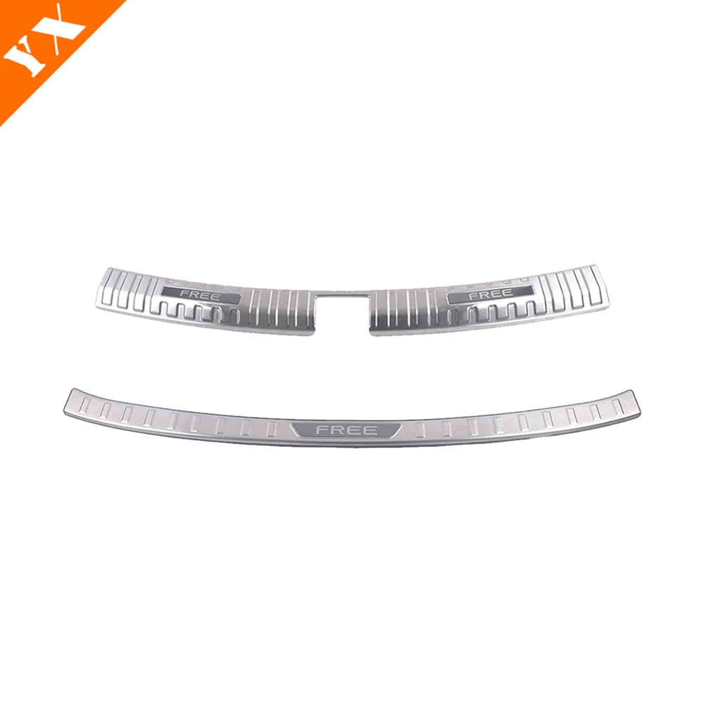 

Для Dongfeng Voyah Бесплатные аксессуары 2021-2023 нержавеющая черная серебряная защитная пластина для заднего багажника автомобиля противоударный/пылезащитный чехол для порога