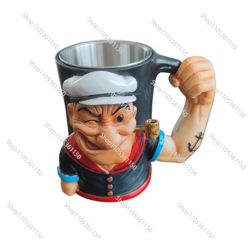Фото Кружка Popeye Power Cup из смолы, креативный подарок для любителей кофе №4