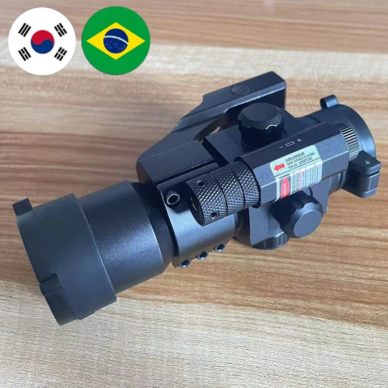 

Tactical Red Dot Zoom Telescope Adjustable Brightness Outdoor Sport Hunting Optical Telescope