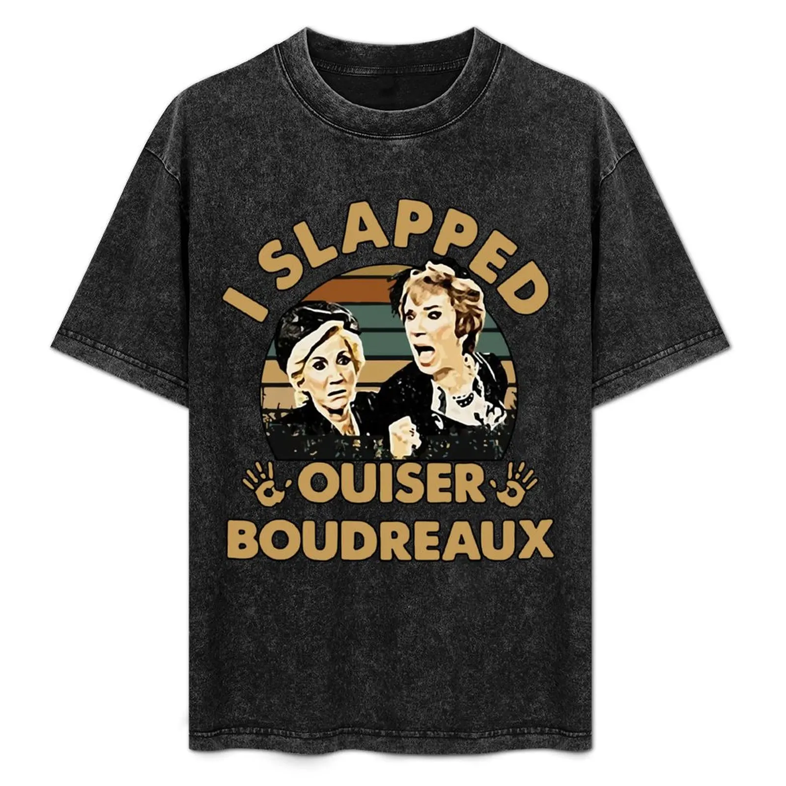 Фото Винтажная футболка Steel Magnolias I Slapped Ouiser Boudreaux, высокоэластичная спортивная футболка №1