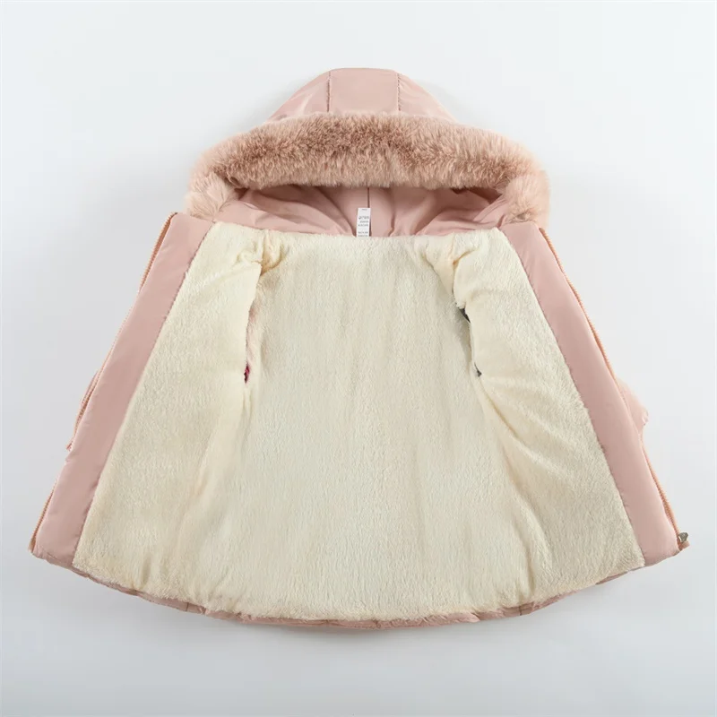 Стеганые куртки для маленьких девочек детские зимние утепленные пуховики