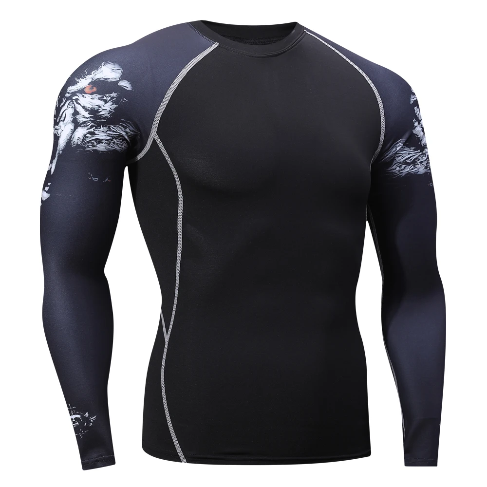 Men's Base Layer Underwear Set, Cool Gear Quick Dry Long Sleeve Compression Shirt and Pants, Sport Fitness Long Johns