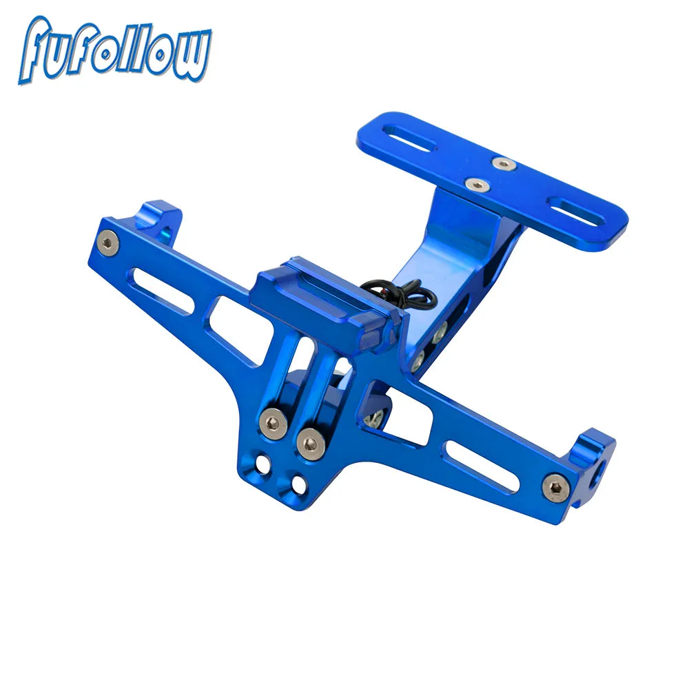 

Motorcycle CNC License Frame Plate Bracket Holder LED Light For BMW F 850 GS F850GS ADVENTURE F850 GS AV 2018-2020 2021 2022