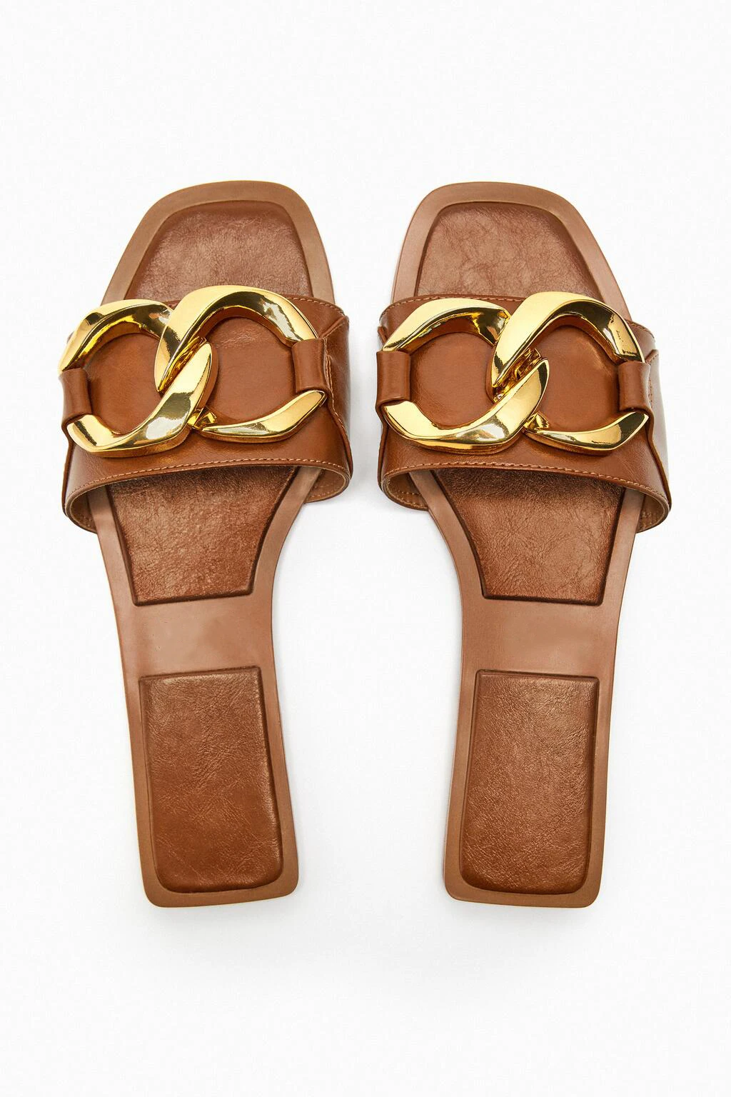 

Новинка, летняя женская обувь, коричневые сандалии на плоской подошве с украшением