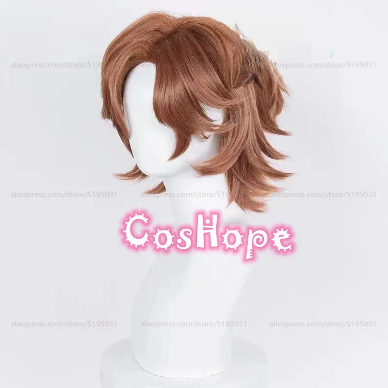 Мадара Микизима Косплей Парик 37 см Коричневый Красный Аниме Термостойкий