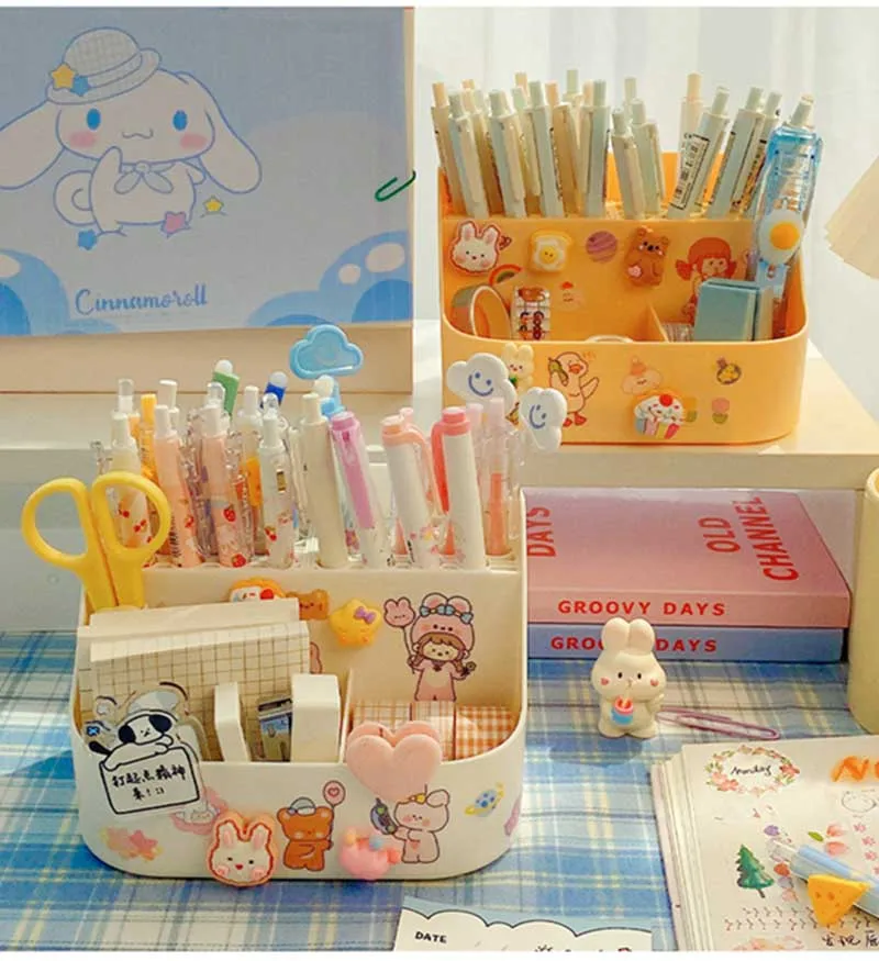 

Многофункциональная Женская креативная коробка для хранения карандашей, школьные и офисные канцелярские принадлежности, чехол для хранен...