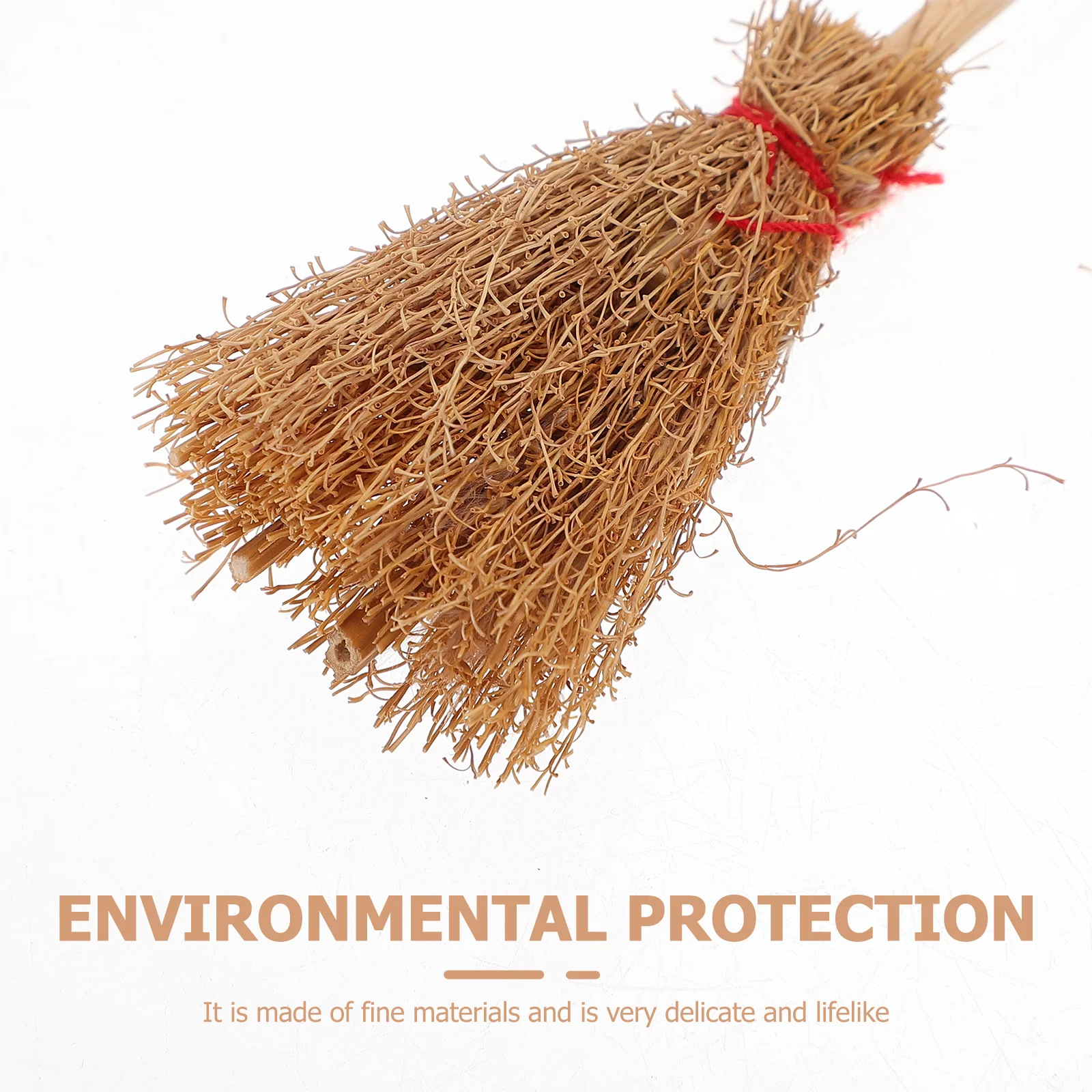 12 шт. метлы мини-ведьма Хэллоуин игрушки Декор дома листья сосновое дерево