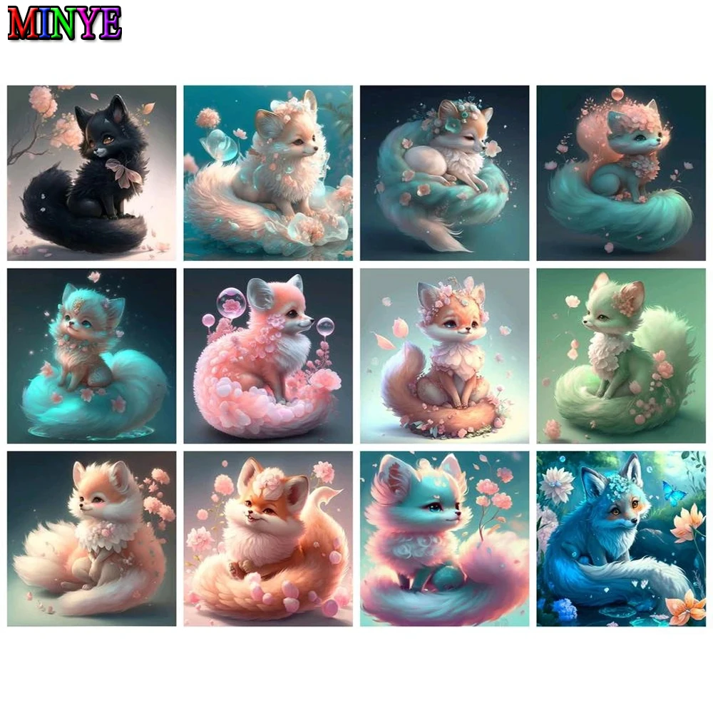 

Полноразмерная алмазная живопись 5D с животными, лиса, Алмазная мозаика «сделай сам», вышивка крестиком, Новое поступление, искусство ручной...