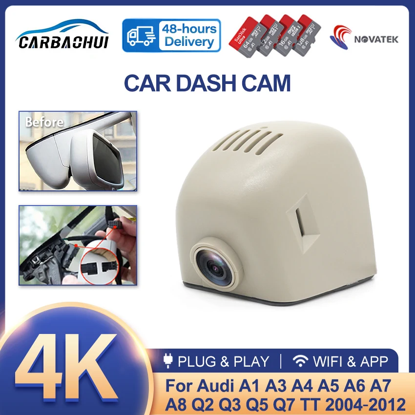 

Видеорегистратор HD 4K 2160p для Audi a1 a3 a4 a5 a6 a7 Q3 Q2 Q5 Q7 Q5L A8 rs3 rs4 rs5 rs7 tt b5 b8