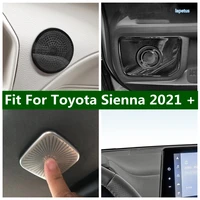 car door loudspeaker sound pad dashboard speaker tweeter cover trim sticker fit for toyota sienna 2021 2022 interior accessories