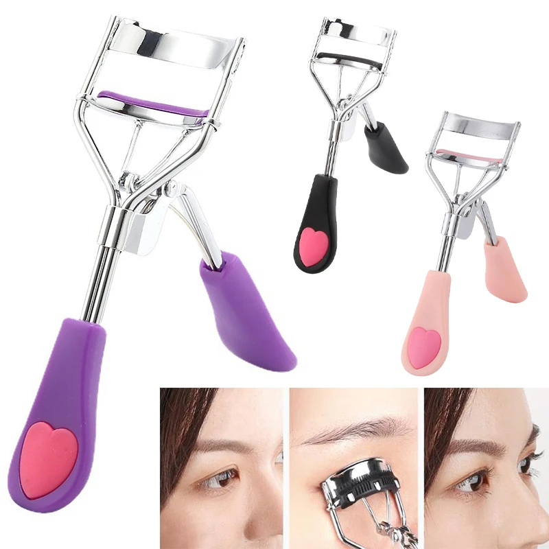 

1PC Lady Professional Eyelash Curler With Comb Tweezers Curling Eyelash Clip Cosmetic Eye Beauty Tool