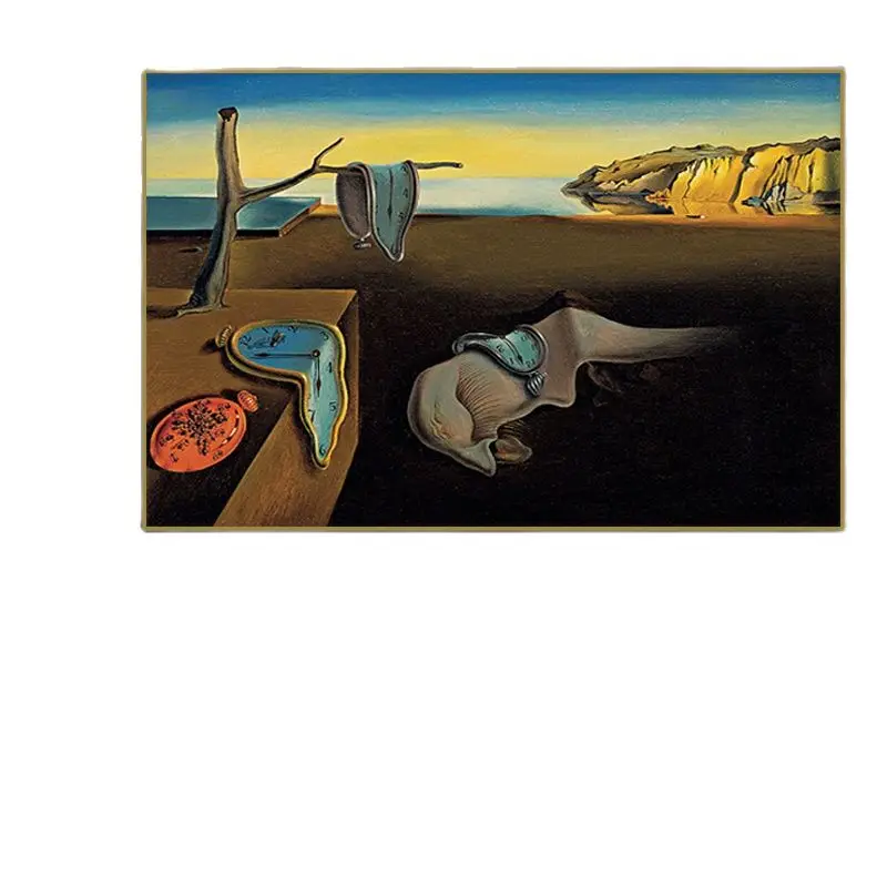 

Salvador Dali Famous Painting The Persistence of Memory Print On Canvas The Wall Art Posters Pictures for Living Room Home Decor