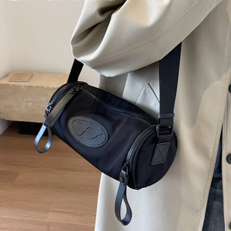 Повседневная нейлоновая тканевая сумка для женщин новая модная широкополосная