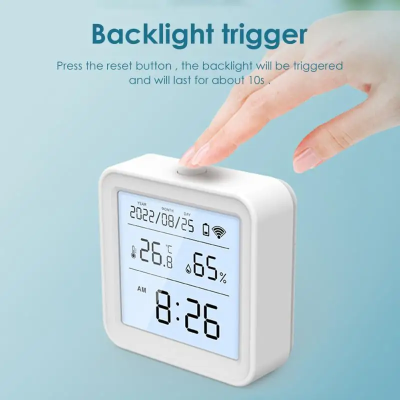 

Внутренний гигрометр, термометр с ЖК-дисплеем, датчик температуры и влажности с Wi-Fi, умный детектор жизни для умного дома