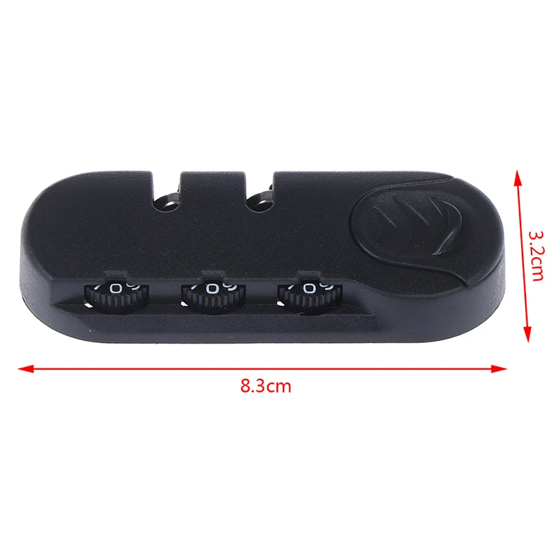 

JETTING Черный комбинированный замок 3 цифр