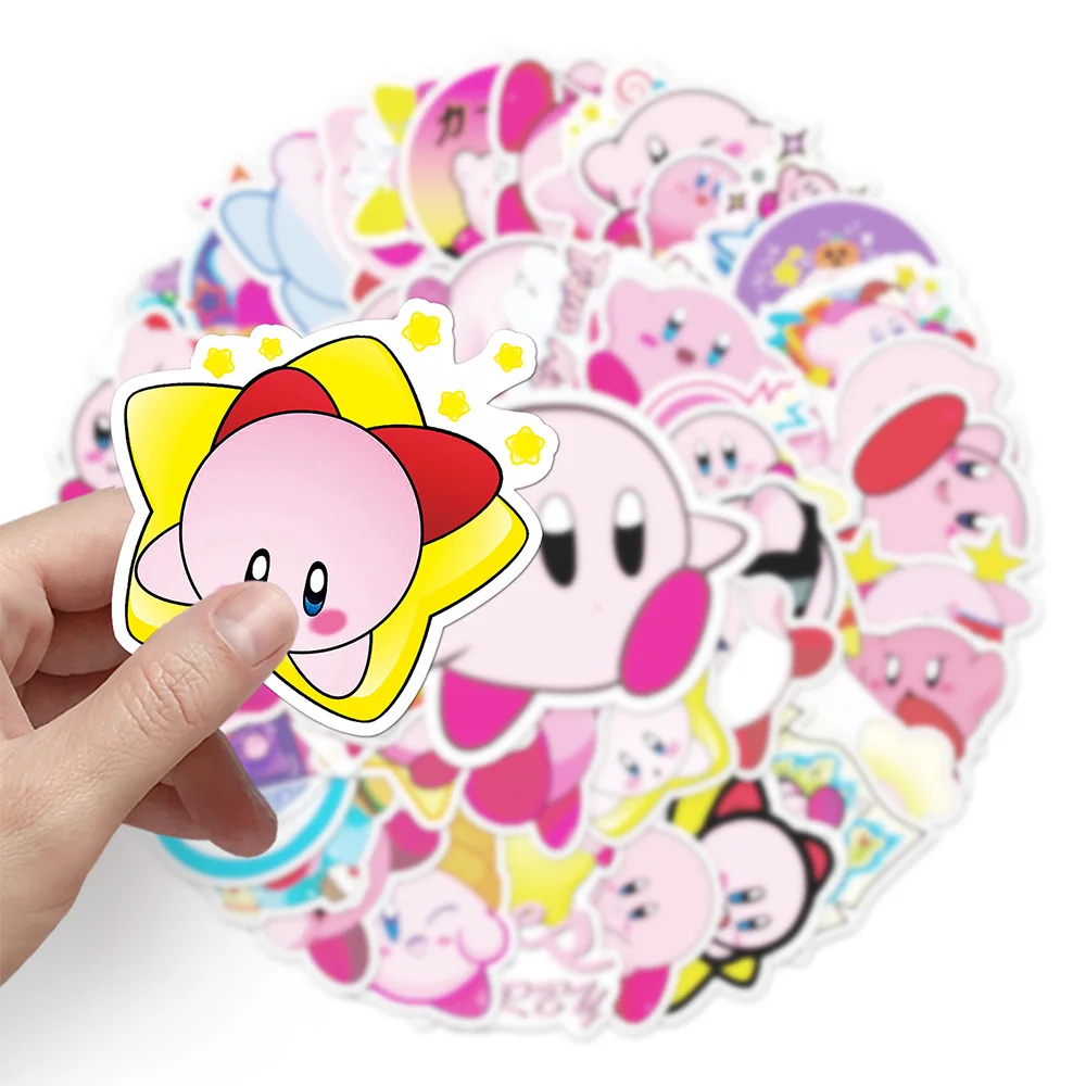 

100pcs Kawaii Kirby: Right Back At Ya! Stickers for Kids Waterproof Cute Cartoon Decals Decorative Luggage Suitcase Laptop