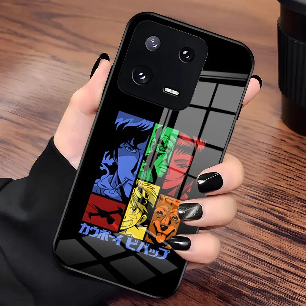 Фото Чехол для телефона Anime C-Cowboy Bebop для Redmi Note 15pro 14 4G 13pro 14C 13 5G 13 12s 11s, стеклянный чехол №1