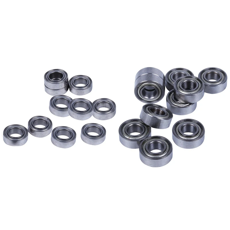 

JFBL Hot 10Pcs Miniature Sealed Metal Shielded Metric Radial Ball Bearing Model: MR115 ZZ 5X11X 4MM & 10Pcs MR95-ZZ 5X9x3mm