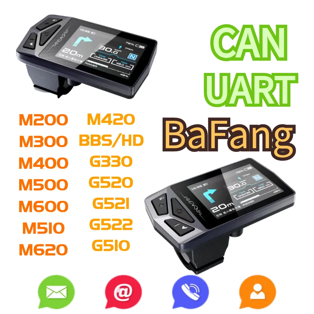

For Bafang Mid Motor Color Display Bluetooth LCD Computer Call Reminder Map Navigation For BBS0102 G510 M620 G340 M510 M600