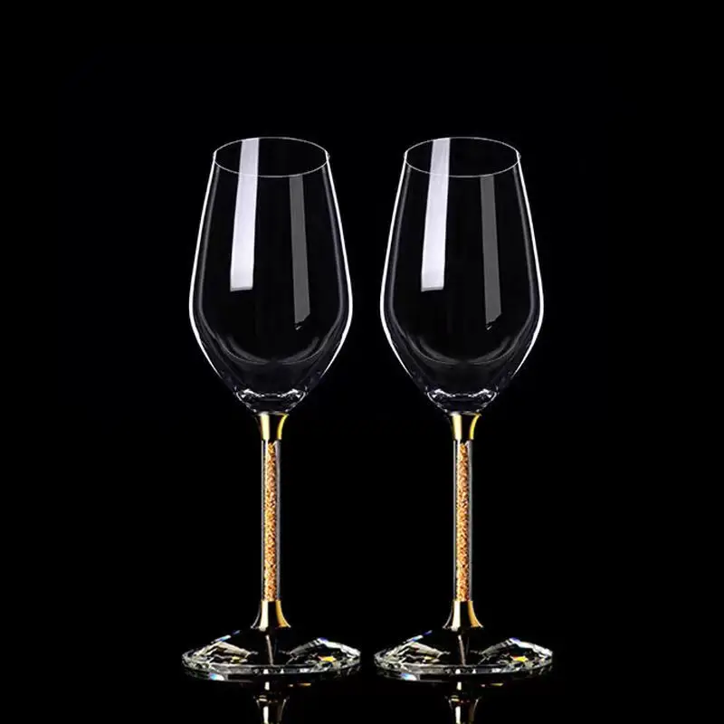 

Premium Gold Foil Crystal Glass Wine Glass Champagne Glasses for Drinks Whiskey Cup Wineglass Original Cocktail Glasses Set Cups