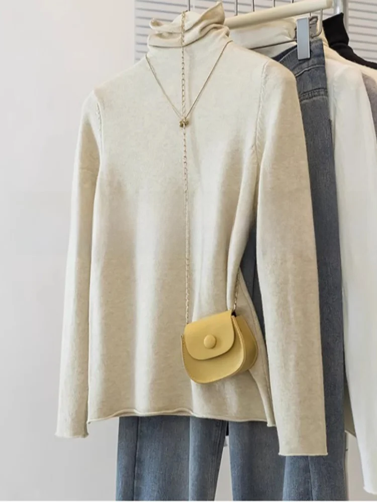 Рубашка с высоким воротником и шлифовкой рубашка длинными рукавами женская