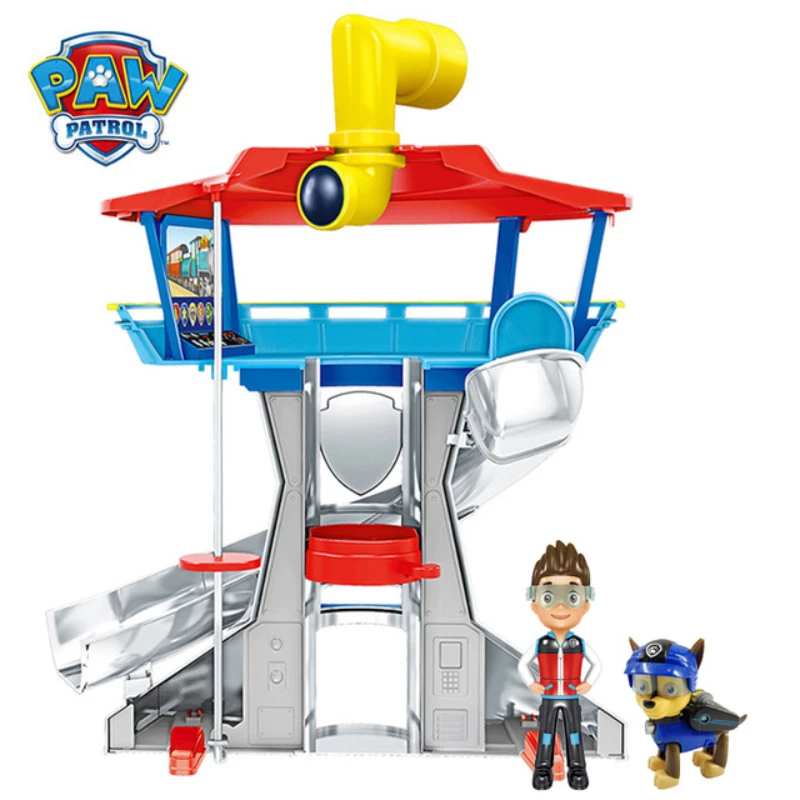 

Paw Patrol Toys Watchtower Educational Toys Kids Toys Boys Cartoon Toy Cars Anime Theme Chase Skye Marshall Rubble Rocky