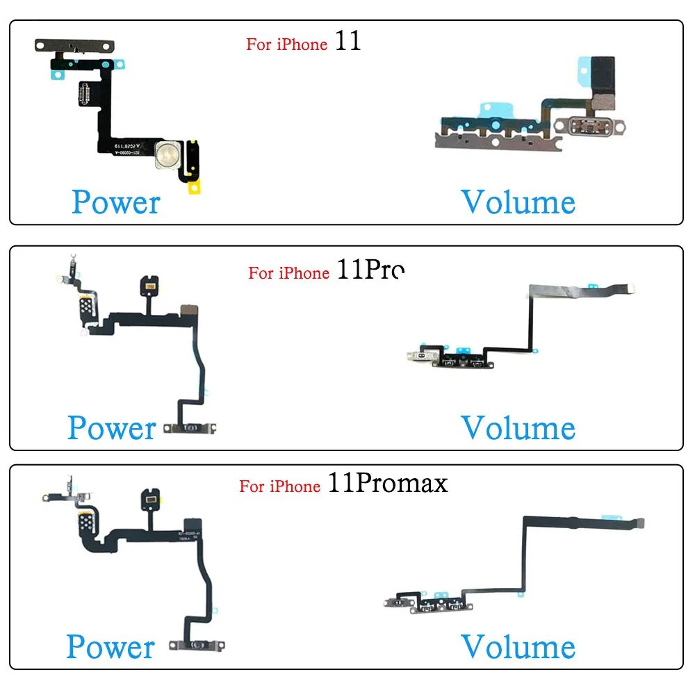 Кнопка регулировки громкости переключатель звука замена гибкого кабеля для iPhone