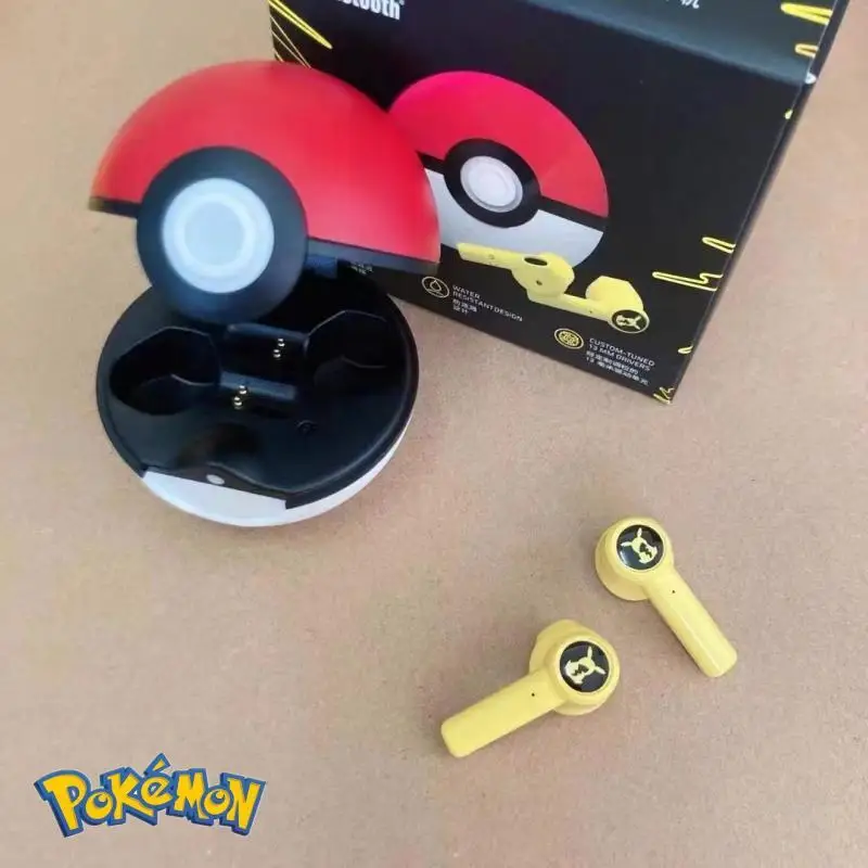 

Новые беспроводные наушники Pikachu Pokemon Razer Bluetooth 5,0, универсальные спортивные наушники с шумоподавлением, микрофон с сенсорным управлением