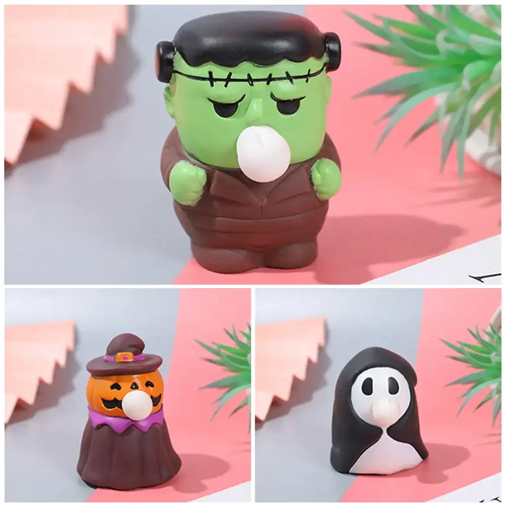 Призрак на Хэллоуин сжимаемая тыква TPR призрак мини-игрушки декомпрессия